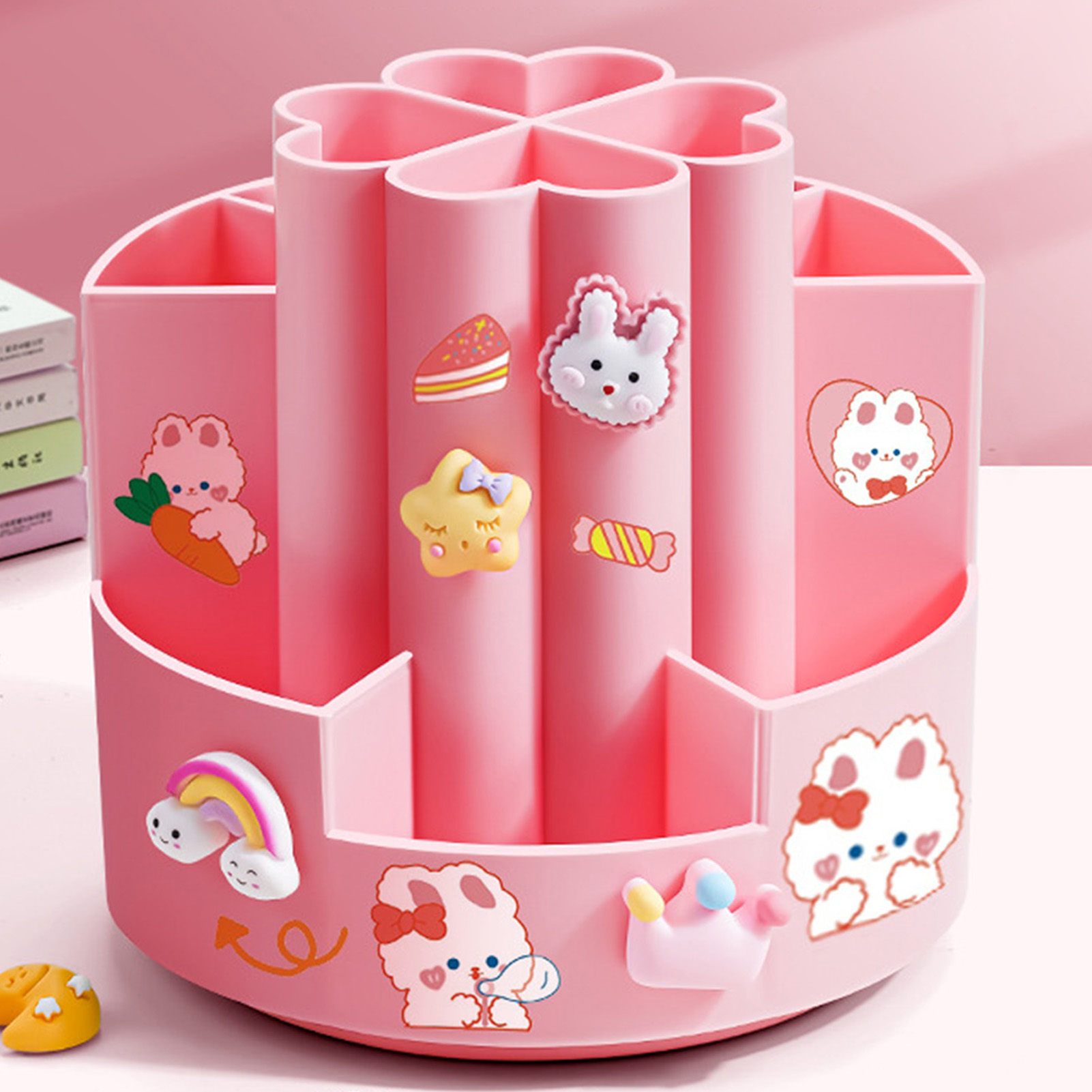 Stationery Supplier - 360° Dönen Kalem Tutucu Eğlenceli Karikatür