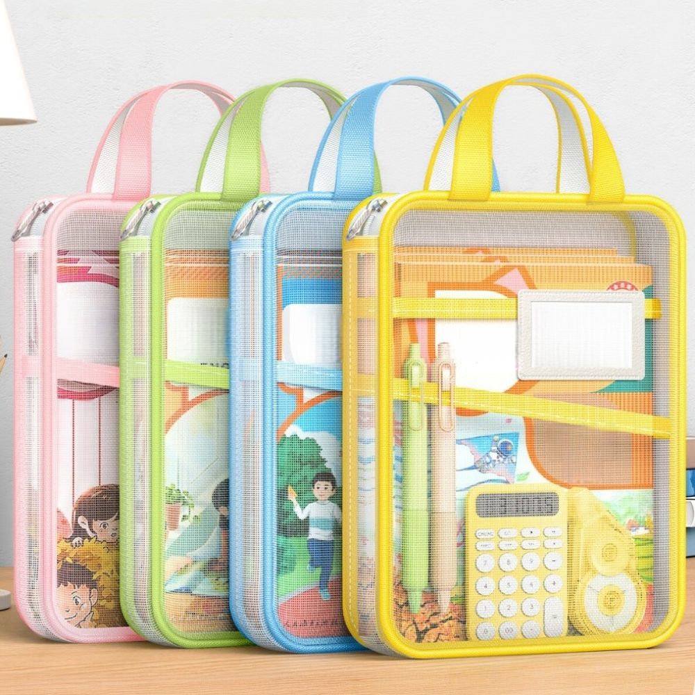 Stationery Supplier - Örgü Kırtasiye Saklama Çantası 3 Katmanlı