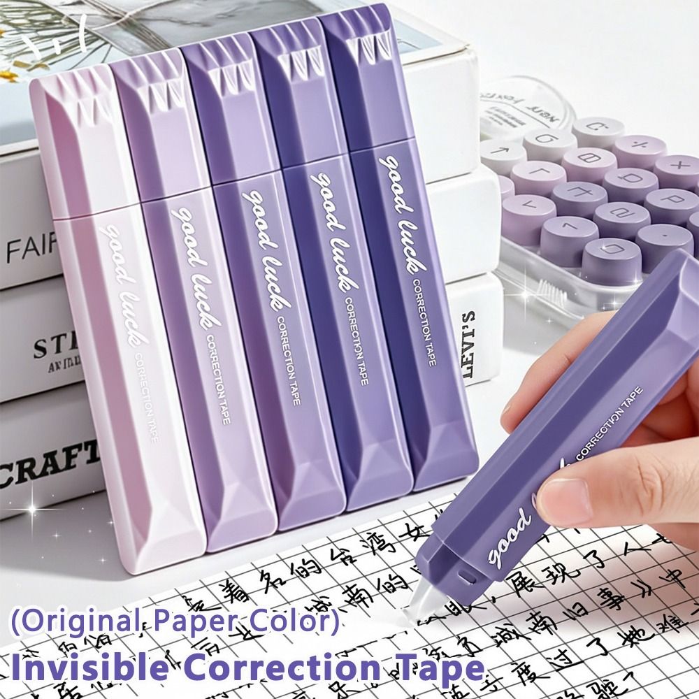 Correction Tape Roller - 5 adet/set, Renk Geçişli Düzeltme Bandı,