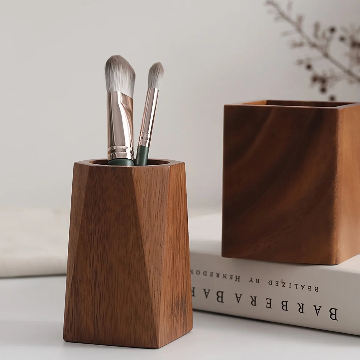Ahşap Kalemlik, Retro Masaüstü - Stationery Office Supply Store incelemesi ve fiyatı