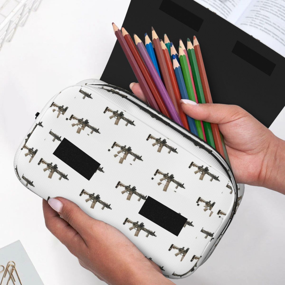 AR-15 Kamuflaj Desenli Silah F - Tan Stationery & Office Supply incelemesi ve fiyatı