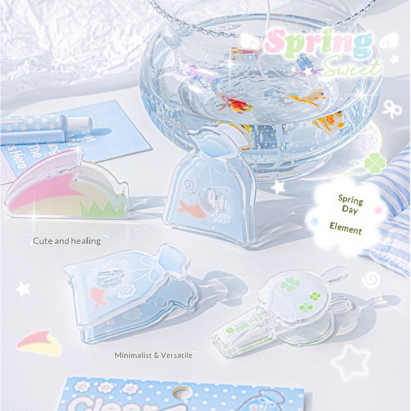 RosyPosy Şeffaf Akrilik Klips  - Binder Clip Assorted incelemesi ve fiyatı