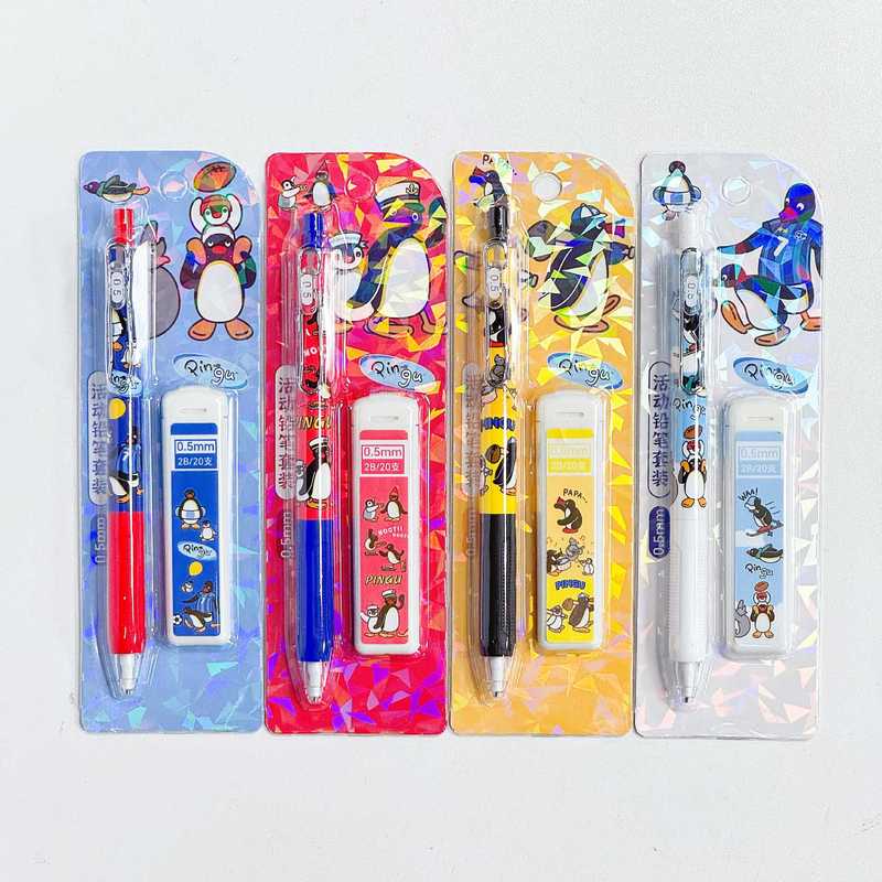 4/24 adet Kawaii Pingu Mekanik - Stationery Supplier incelemesi ve fiyatı