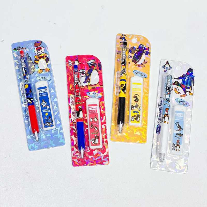 4/24 adet Kawaii Pingu Mekanik - Stationery Supplier incelemesi ve fiyatı